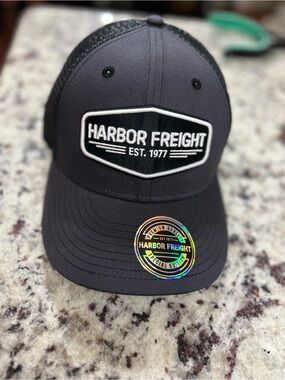 Men's Black Patch Logo Trucker Hat